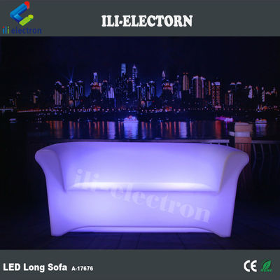 พลาสติกเปลี่ยนสี Led เฟอร์นิเจอร์ ส่องแสง โซฟายาว
