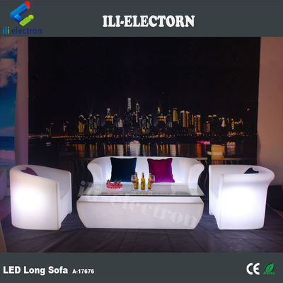 พลาสติกเปลี่ยนสี Led เฟอร์นิเจอร์ ส่องแสง โซฟายาว