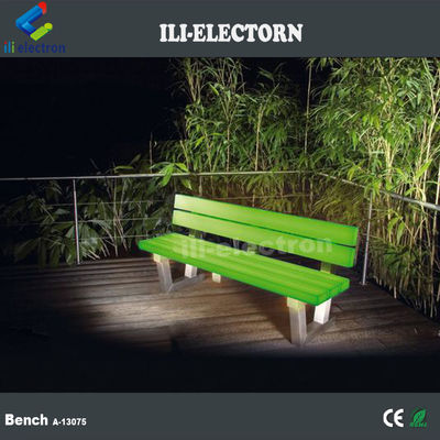16 สี พลาสติกสว่าง Led เฟอร์นิเจอร์กลางแจ้ง ที่นั่งสวน