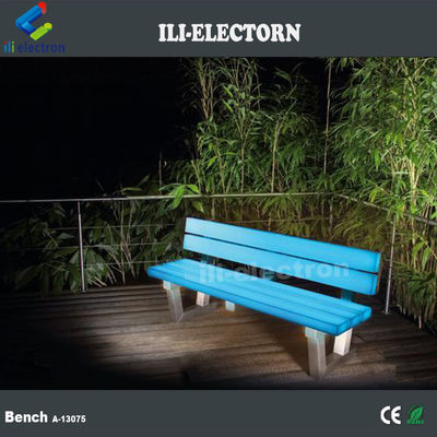 16 สี พลาสติกสว่าง Led เฟอร์นิเจอร์กลางแจ้ง ที่นั่งสวน