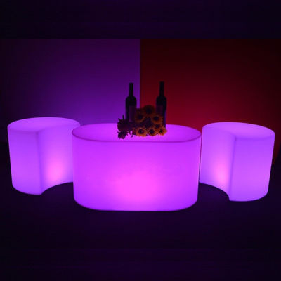สายการค้า LED Glow เฟอร์นิเจอร์ ธาตุ PE สารพลาสติกสําหรับบาร์