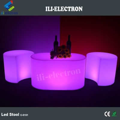 สายการค้า LED Glow เฟอร์นิเจอร์ ธาตุ PE สารพลาสติกสําหรับบาร์