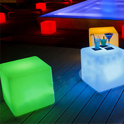 PE พลาสติกสว่างขึ้น 3d LED cube