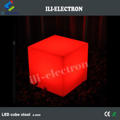 PE พลาสติกสว่างขึ้น 3d LED cube