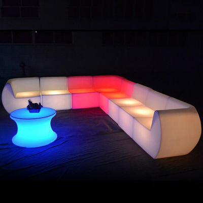 PE พลาสติก LED เฟอร์นิเจอร์โซฟาที่ทันสมัย