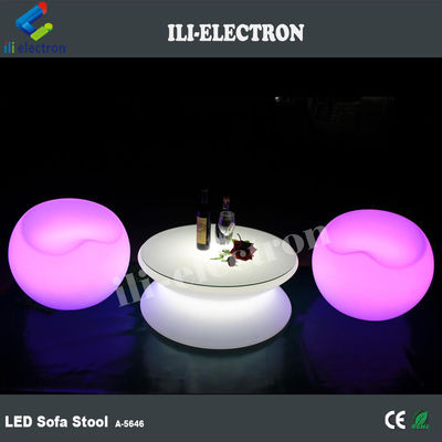 16 สีเปลี่ยนพลาสติก LED โต๊ะบาร์แอปเปิ้ล