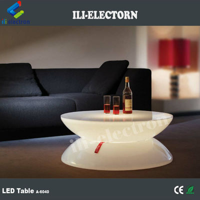 โต๊ะนั่งเล่นกลม LED พลาสติก RGB ระยะไกล