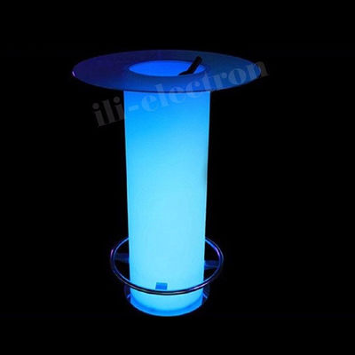 พลาสติก ไลด์สว่าง Ice Bucket Table w/Glass สําหรับสโมสรกลางคืน