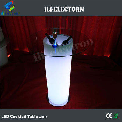 พลาสติก ไลด์สว่าง Ice Bucket Table w/Glass สําหรับสโมสรกลางคืน