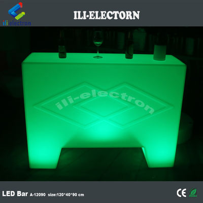เปลี่ยนสี พลาสติก LED โต๊ะบาร์พกพา Infarad ระยะไกล