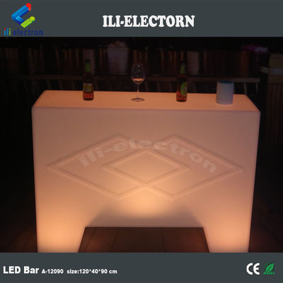 เปลี่ยนสี พลาสติก LED โต๊ะบาร์พกพา Infarad ระยะไกล