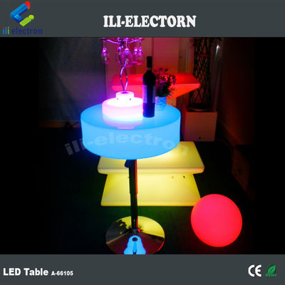เฟอร์นิเจอร์บาร์ Led โต๊ะค็อกเทล Led สี่เหลี่ยม กันน้ํา