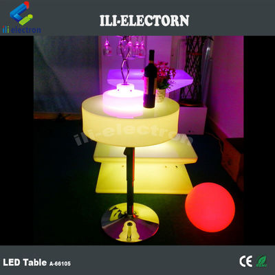 เฟอร์นิเจอร์บาร์ Led โต๊ะค็อกเทล Led สี่เหลี่ยม กันน้ํา