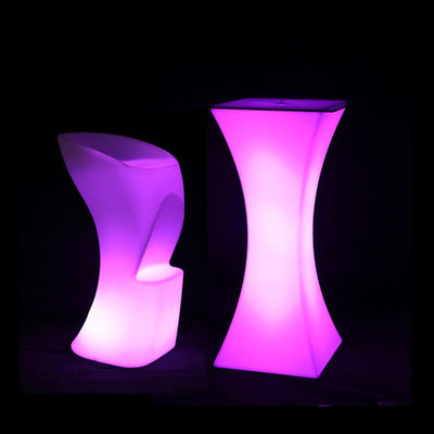 สี่เหลี่ยม LED ไฟ โคคเทลโต๊ะประกายกันน้ําสําหรับงานแต่ง