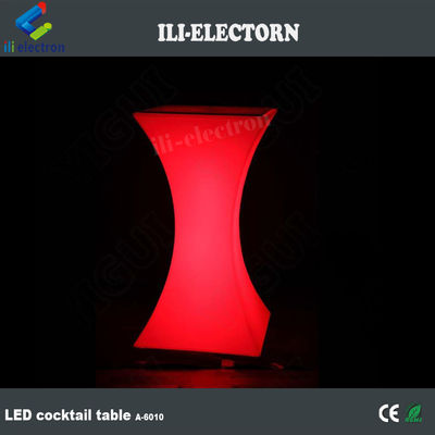 สี่เหลี่ยม LED ไฟ โคคเทลโต๊ะประกายกันน้ําสําหรับงานแต่ง