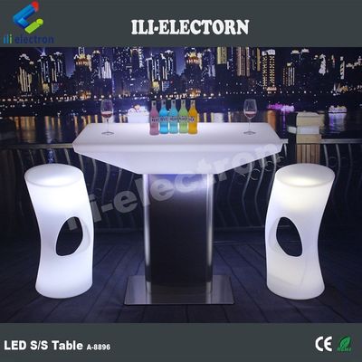 แสง LED เฟอร์นิเจอร์บาร์ ค็อกเทลไนท์คลับ โต๊ะสําหรับงานเลี้ยง