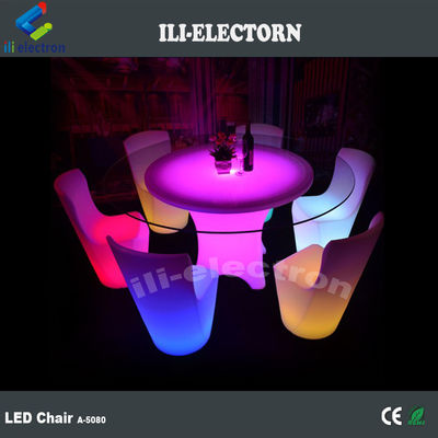 โต๊ะอาหารกลางวัน LED ร้านอาหารแบบกลมแบบทันสมัย