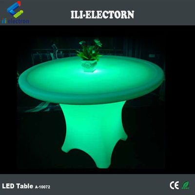 โต๊ะอาหารกลางวัน LED ร้านอาหารแบบกลมแบบทันสมัย