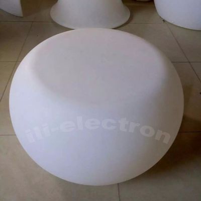 พลาสติกชาร์จใหม่ โต๊ะกาแฟกลม LED ไฟขึ้น