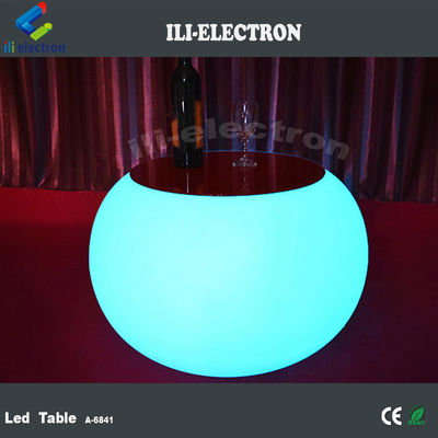 โต๊ะค็อกเทลไฟ LED แบบพาณิชย์ที่ทันสมัย พร้อมแบตเตอรี่ลิตยูมแบบชาร์จได้