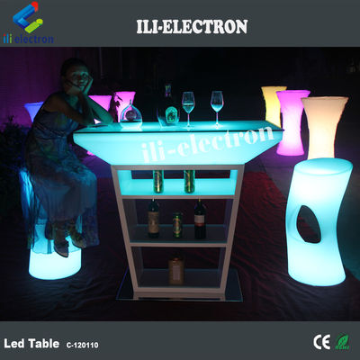 โต๊ะบาร์ / โต๊ะนั่งเล่น / โต๊ะห้องนั่งเล่น LED สว่างจากพลาสติก PE