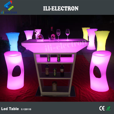 โต๊ะบาร์ / โต๊ะนั่งเล่น / โต๊ะห้องนั่งเล่น LED สว่างจากพลาสติก PE