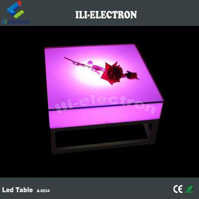 โต๊ะแสง Led พลาสติกสี่เหลี่ยมพกพาที่มีชั้นโลหะ