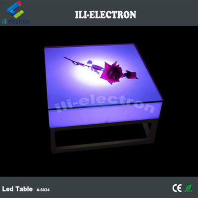 โต๊ะแสง Led พลาสติกสี่เหลี่ยมพกพาที่มีชั้นโลหะ
