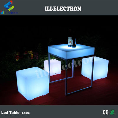 โต๊ะแสง Led พลาสติกสี่เหลี่ยมพกพาที่มีชั้นโลหะ
