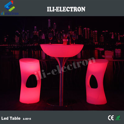 โต๊ะบาร์ LED พลาสติก PE แบบทรงสไตล์ สามารถชาร์จได้