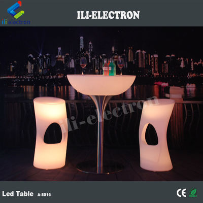 โต๊ะบาร์ LED พลาสติก PE แบบทรงสไตล์ สามารถชาร์จได้