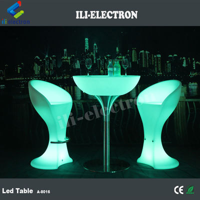 โต๊ะบาร์ LED พลาสติก PE แบบทรงสไตล์ สามารถชาร์จได้