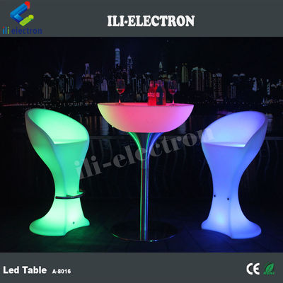 โต๊ะบาร์ LED พลาสติก PE แบบทรงสไตล์ สามารถชาร์จได้