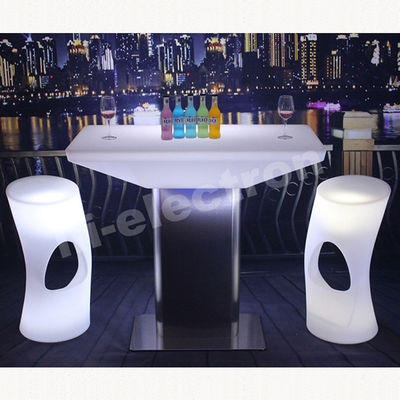 เฟอร์นิเจอร์บาร์ โต๊ะบาร์ที่มีแสง LED สามารถชาร์จใหม่ได้