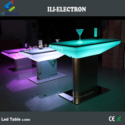 เฟอร์นิเจอร์บาร์ โต๊ะบาร์ที่มีแสง LED สามารถชาร์จใหม่ได้