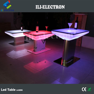 เฟอร์นิเจอร์บาร์ โต๊ะบาร์ที่มีแสง LED สามารถชาร์จใหม่ได้