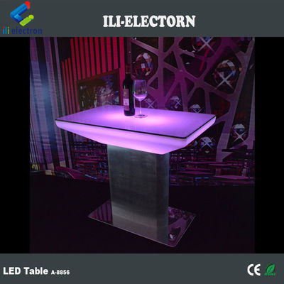 เฟอร์นิเจอร์บาร์ โต๊ะบาร์ที่มีแสง LED สามารถชาร์จใหม่ได้
