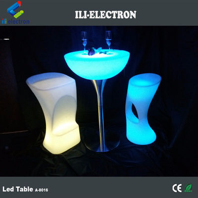 โต๊ะแค๊กเทิลไฟ LED ประจําการ โต๊ะบาร์สว่าง