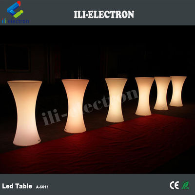 โต๊ะค็อกเทล Led พลาสติกที่ใช้ในธุรกิจ