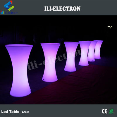 โต๊ะบิสตรอ LED สูงในและภายนอก