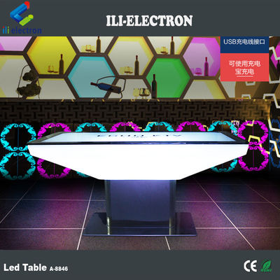 โต๊ะบาร์สว่างสแควร์ RGB ระยะไกลที่มีการรับรอง CE