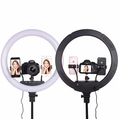 8&quot; 10&quot; 12&quot; สตูดิโอการถ่ายภาพ ชุดวงแหวนแสง LEDวงแหวนแสง 1200 LM