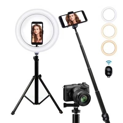 8&quot; 10&quot; 12&quot; สตูดิโอการถ่ายภาพ ชุดวงแหวนแสง LEDวงแหวนแสง 1200 LM