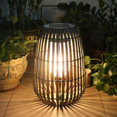 แสงดวงอาทิตย์ Rattan สวนพกพา IP65 กันน้ํา สําหรับกลางแจ้ง