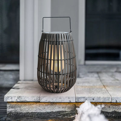 แสงดวงอาทิตย์ Rattan สวนพกพา IP65 กันน้ํา สําหรับกลางแจ้ง