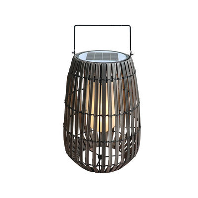 แสงดวงอาทิตย์ Rattan สวนพกพา IP65 กันน้ํา สําหรับกลางแจ้ง