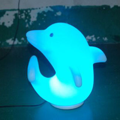 พลาสติก ดอลฟิน ไฟ LED 3500K สีขาวอบอุ่น กับแบตเตอรี่ลิเดียม