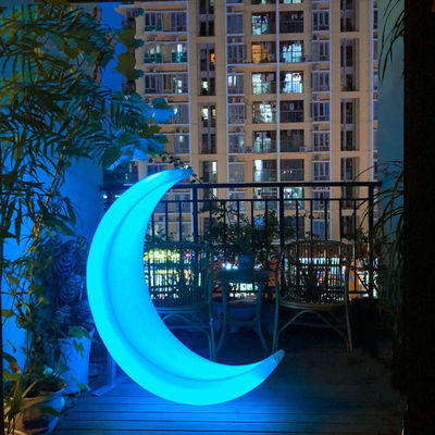 การตกแต่งงานพลาสติกแสงสว่าง LED จันทร์สวิง