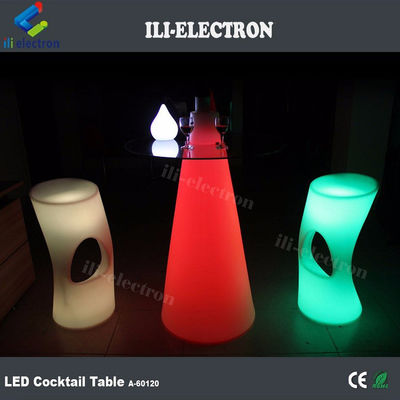โต๊ะค็อกเทลไฟ LED สีสันหลากหลาย สามารถชาร์จใหม่ได้สําหรับงานเลี้ยง
