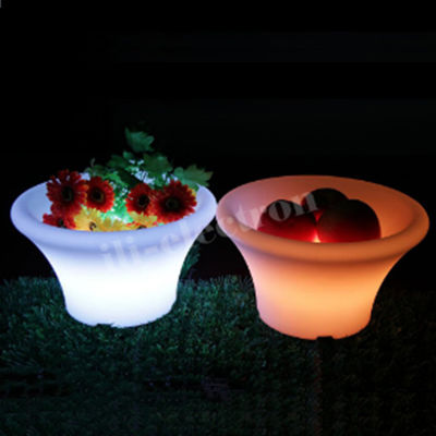 PE พลาสติก LED กระปุกน้ําแข็ง 16 สีเปลี่ยนด้วยแบตเตอรี่ลิตยู